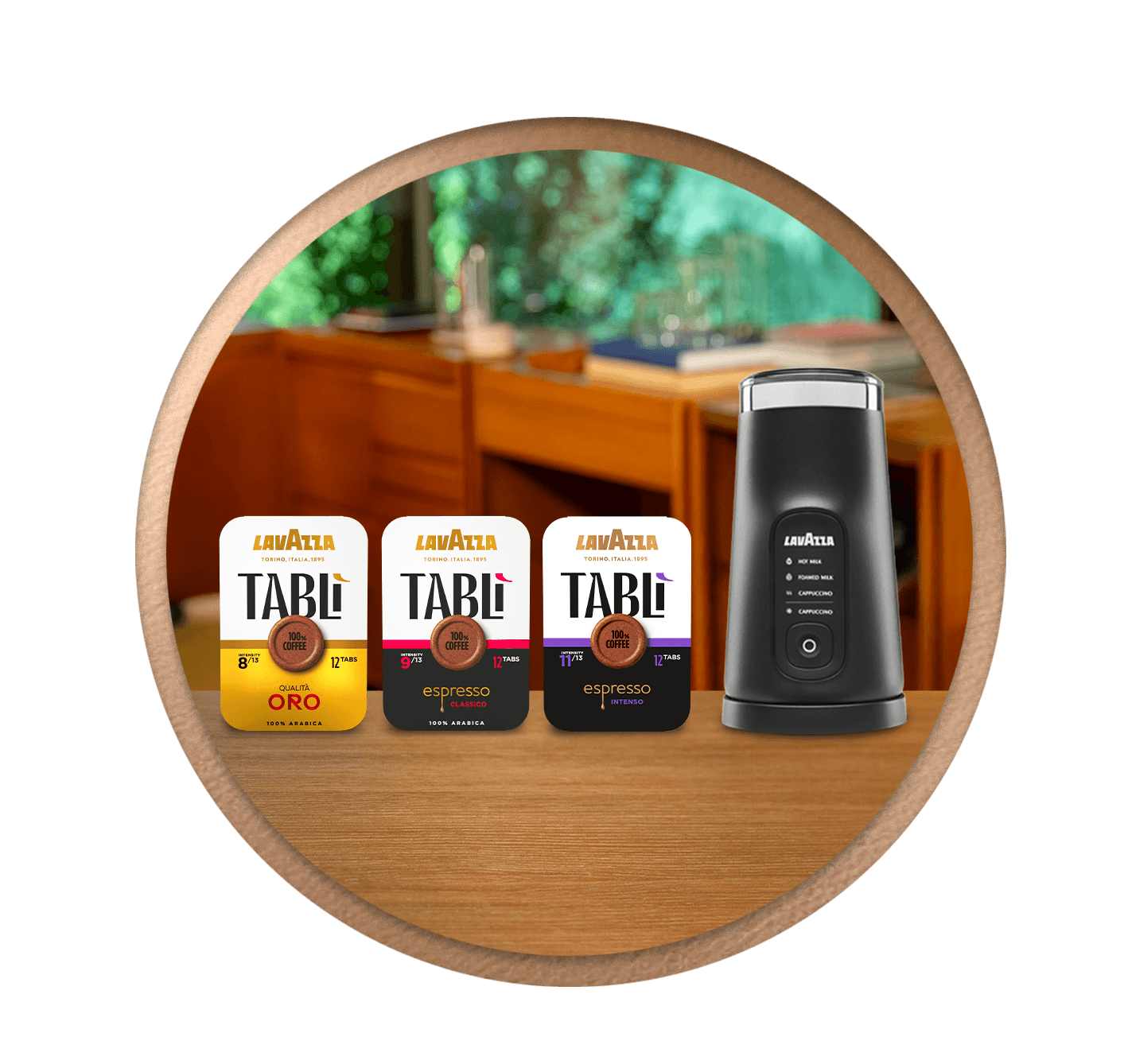 Kit Tablì: cappuccinatore Milkeasy Plus e tab